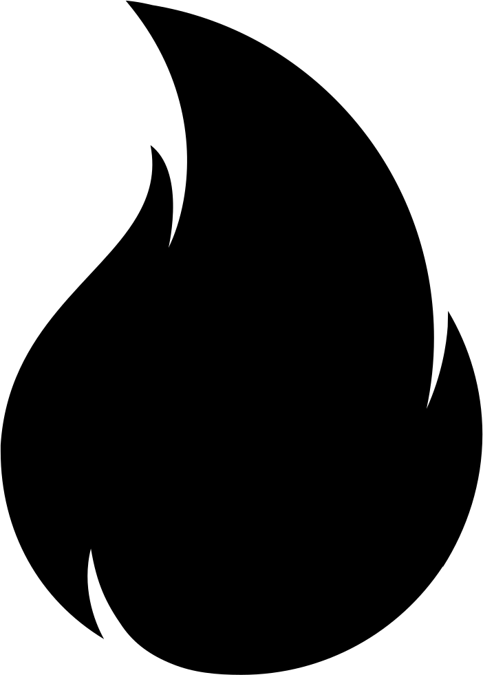 Download Fireball Clipart Black And White Leaf Silhouette Png