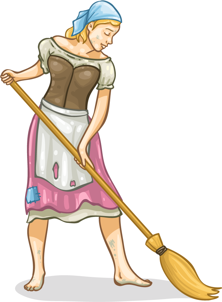 Cinderella - Cinderella Mop Clipart (1024x1024), Png Download