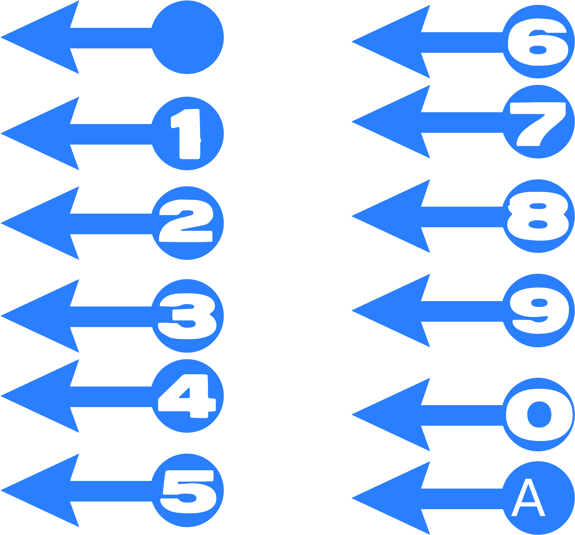 Big Image Numbered Arrows Clipart Full Size Clipart (1077386