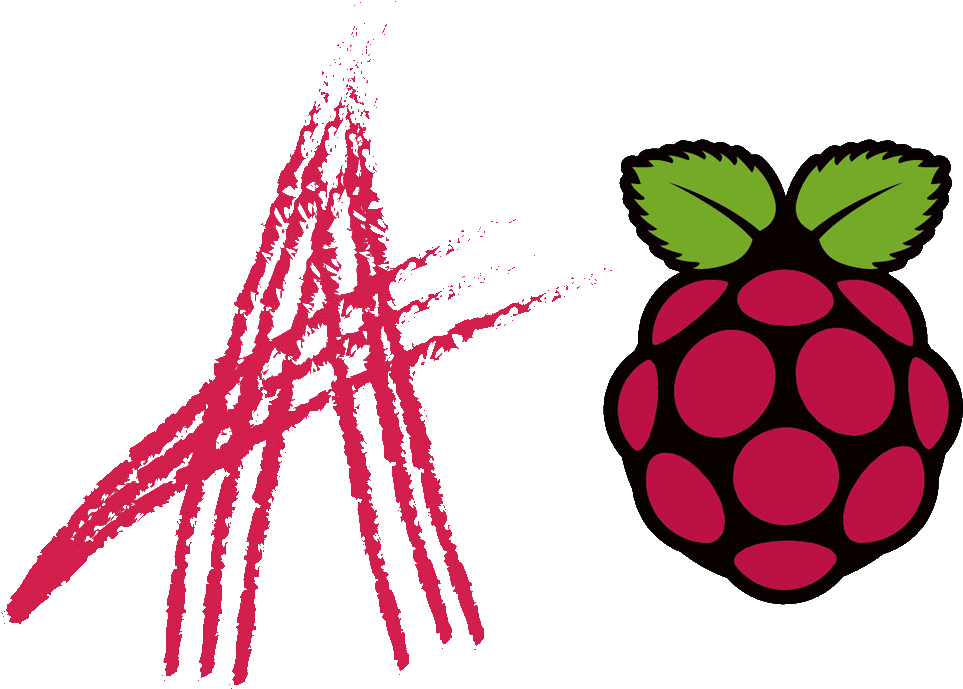 Aras A Logo With Raspberry Pi Logo - 8gb Class 10 Micro Sd Card Preloaded Clipart (1013x751), Png Download