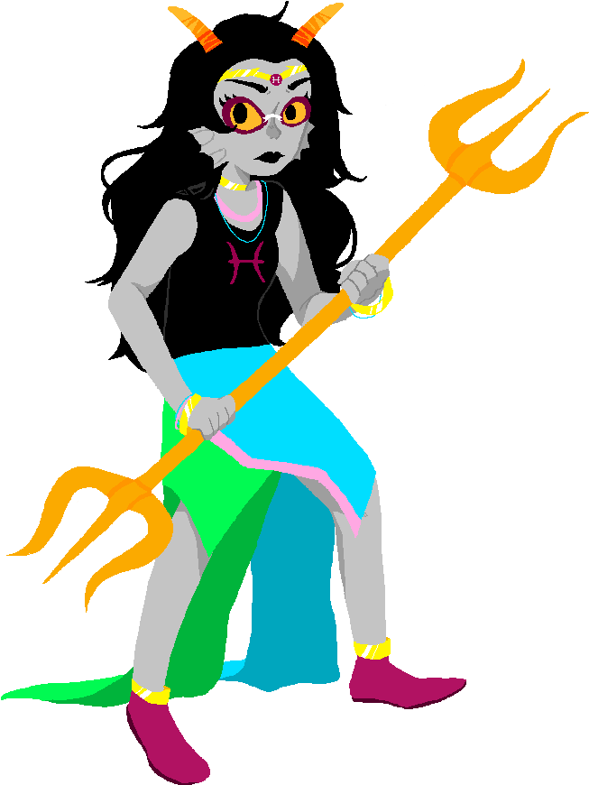 While Feferi's A Pretty Powerful Opponent On A Good - Feferi Peixes Transparent Clipart (693x956), Png Download