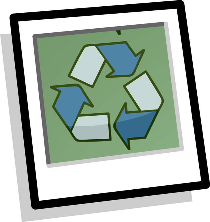 Recycle Decal Background Icon - Icon Clipart (727x768), Png Download