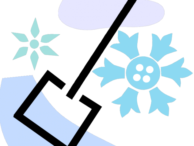 Shovel Clipart Snow Plough - Snow - Png Download (640x480), Png Download