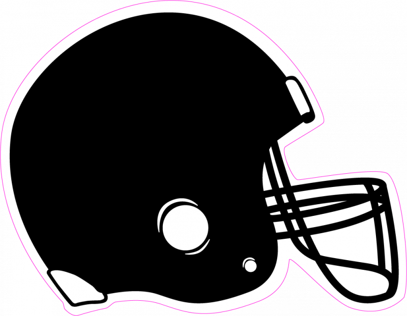 Navy Skull Cliparts - Black Football Helmet Clipart - Png Download (800x622), Png Download