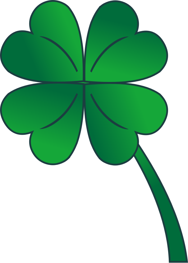 Saint Patrick's Day Gifts - Four Leaf Clover Clip Art - Png Download (515x720), Png Download