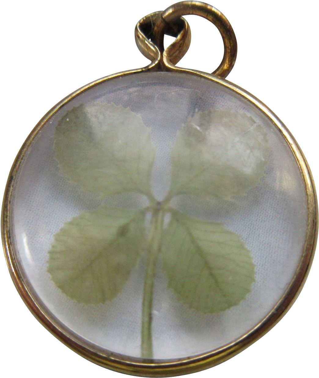 Vintage Four Leaf Clover Charm Www - Locket Clipart (1238x1238), Png Download