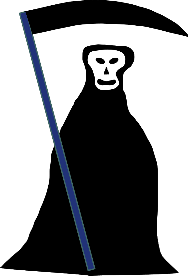 Scary Masked Man - Death Clipart Png Transparent Png (600x881), Png Download