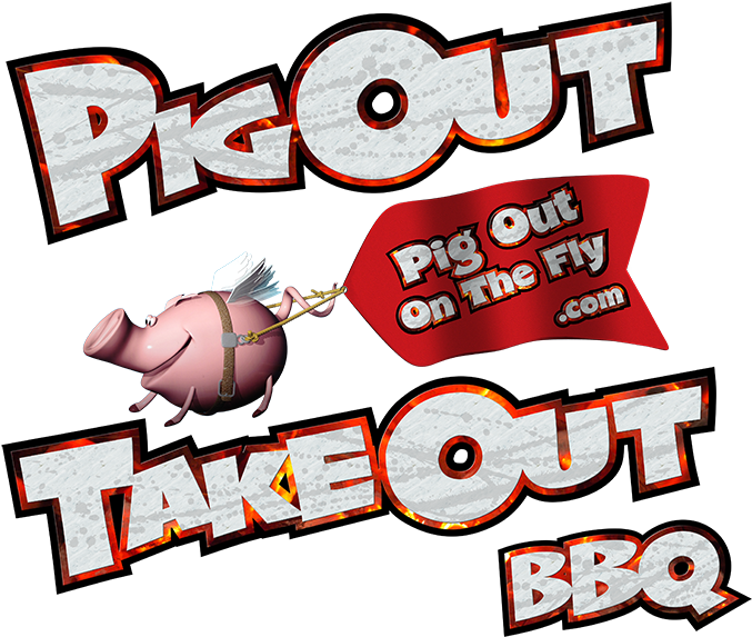 Pig Out Take Out Bbq - Cartoon Clipart (720x720), Png Download