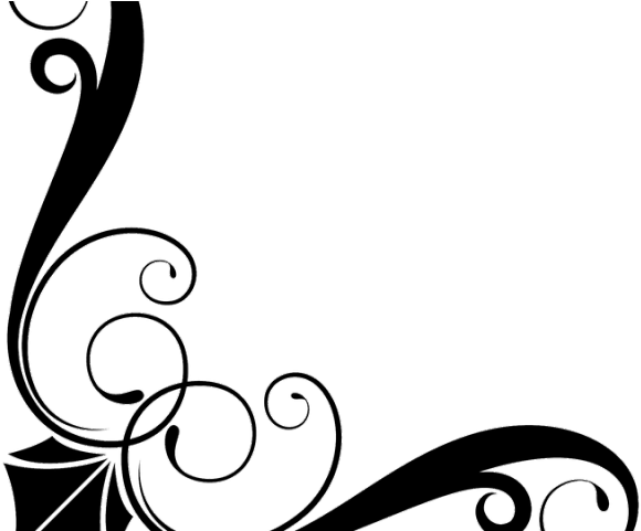 Line Clipart Art Deco - Victorian Border Png Transparent Png (640x480), Png Download