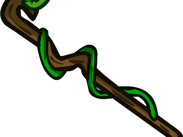 Staff Clipart Wooden Staff - Magic Staff Clip Art - Png Download (640x480), Png Download