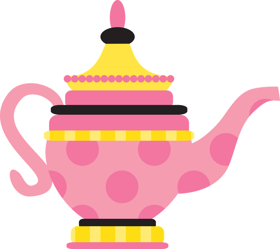 Disney Princess, Fabric Origami, Alice In Wonderland - Teapot Clipart Transparent Png (900x801), Png Download