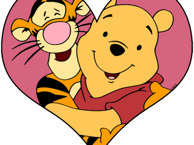 Hug Clipart Valentine - Tigger And Pooh Love - Png Download (640x480), Png Download
