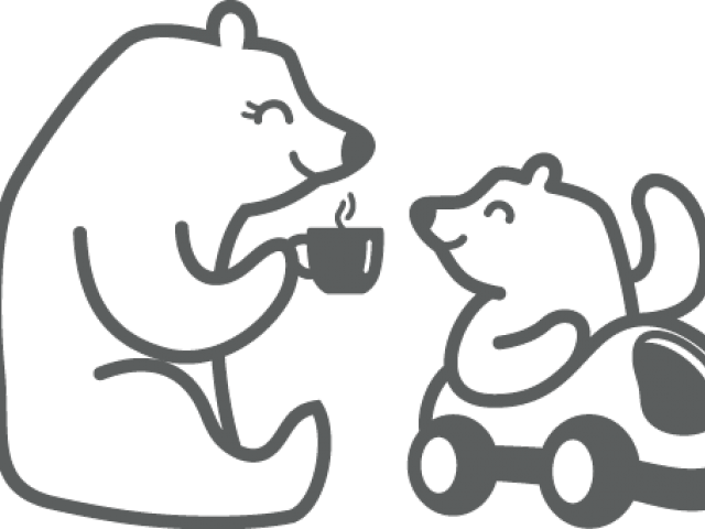 Drawn Bear Mama Bear - Mama Bear's Play Cafe Clipart (640x480), Png Download