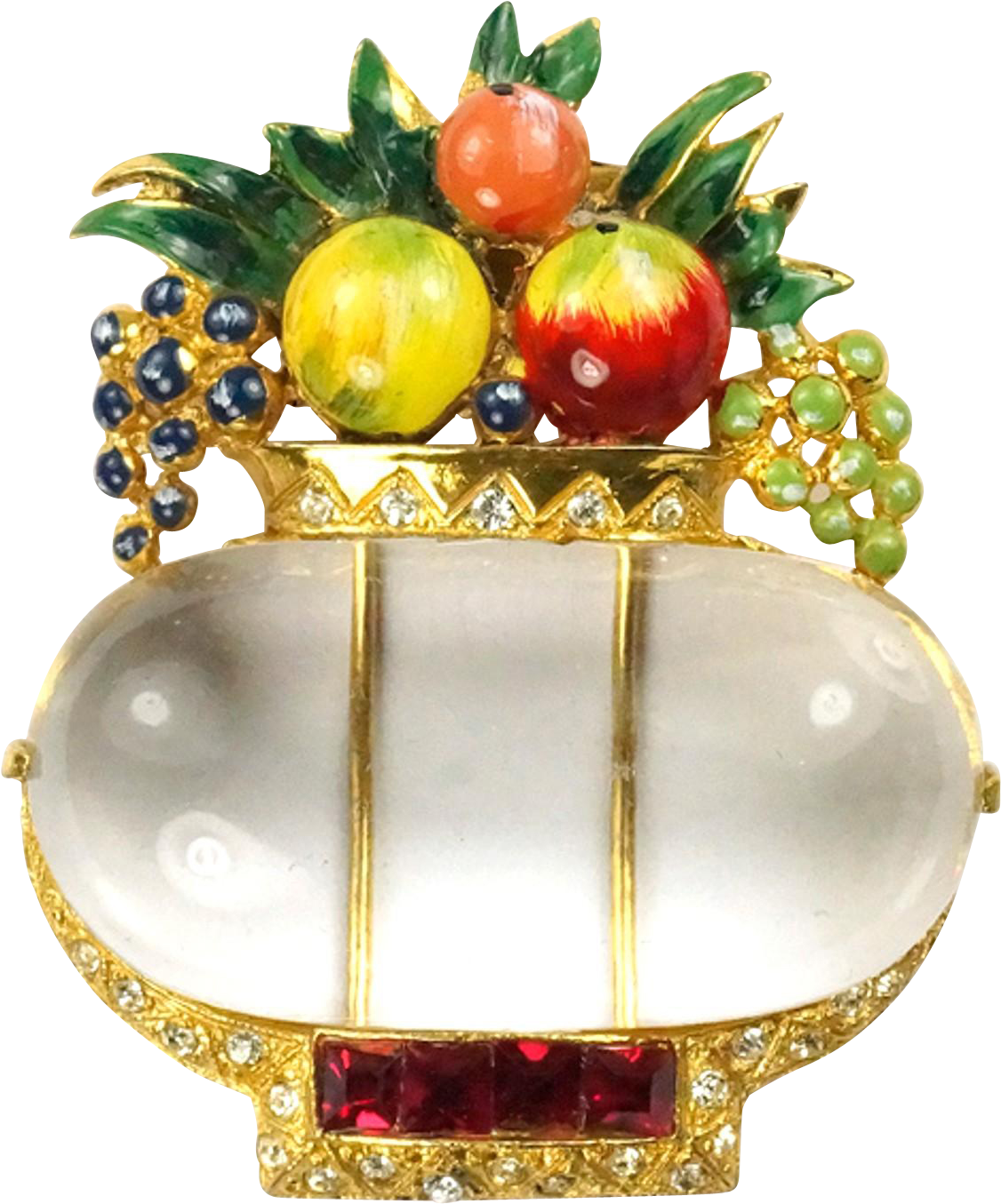 Coro Craft Corocraft Adolph Katz Enamel Fruits 'jelly - Corocraft Clipart (1354x1354), Png Download