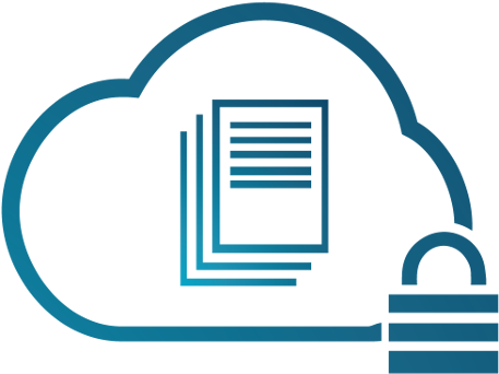 Secure Document Management System, In The Cloud Clipart (800x654), Png Download