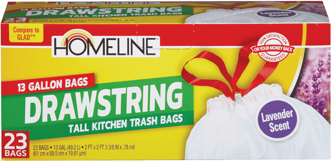 Homeline Trash Bags - Bin Bag Clipart (750x750), Png Download