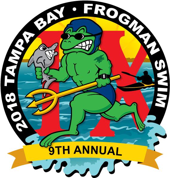 2018 Tb Frogman Swim Coin - Cartoon Clipart (616x640), Png Download