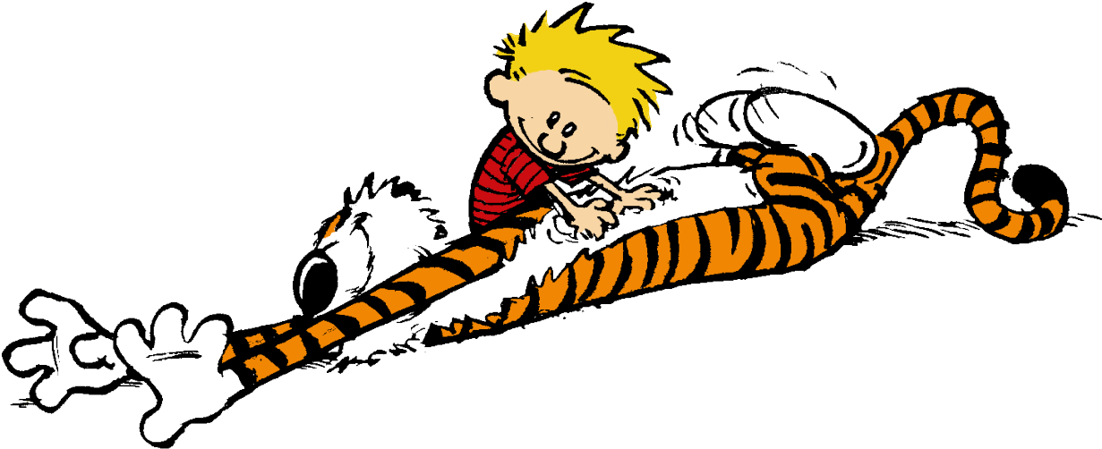Calvin And Hobbes Clipart Animated - Calvin And Hobbes Png Transparent Png (1280x800), Png Download