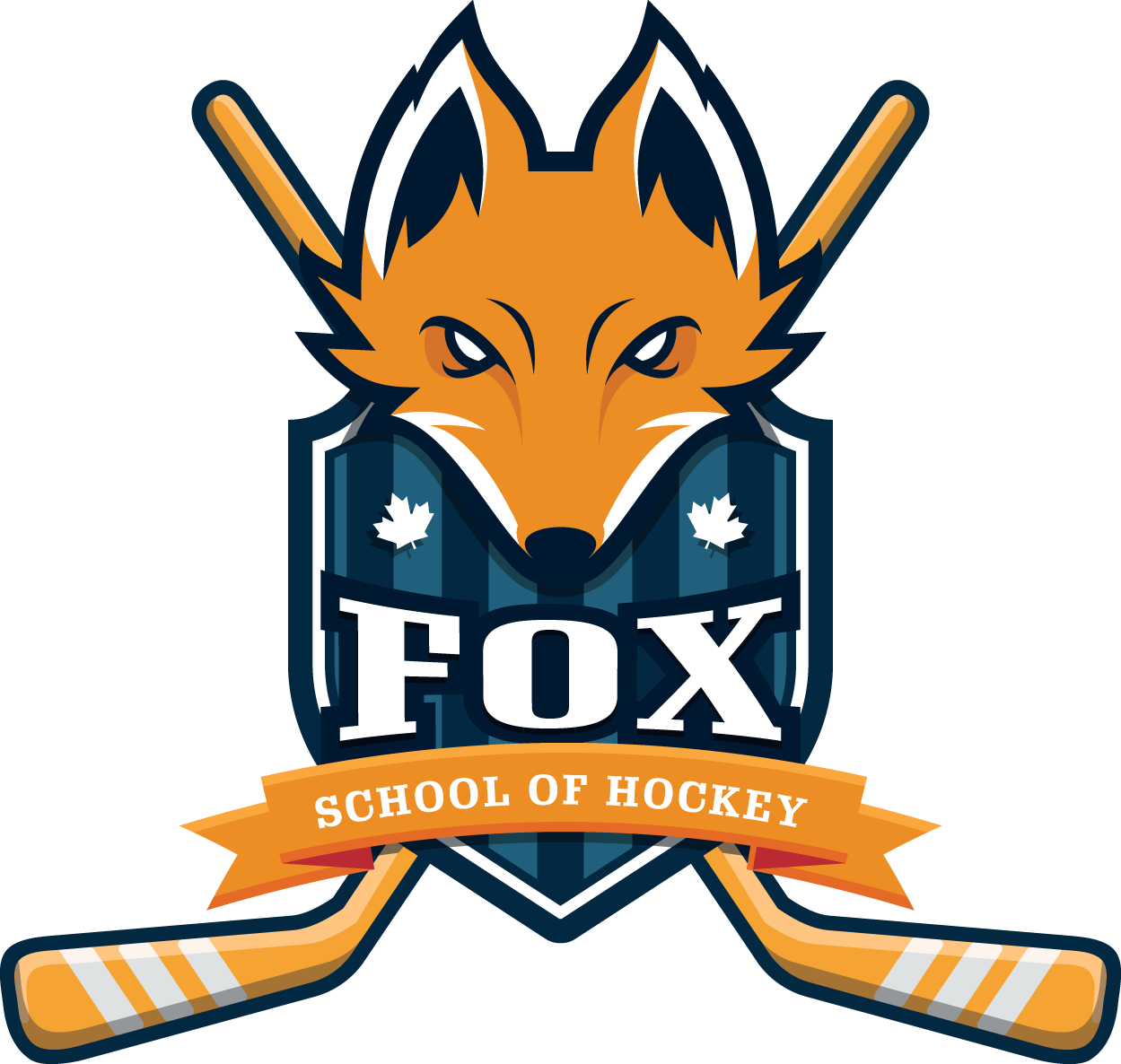 Fox Hockey Clipart (1249x1186), Png Download