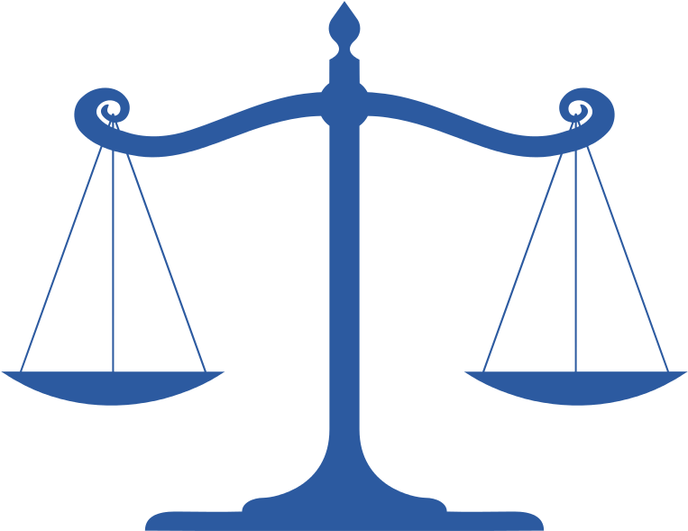 The Pressures Of Parity - Scales Of Justice Blue Clipart (764x600), Png Download