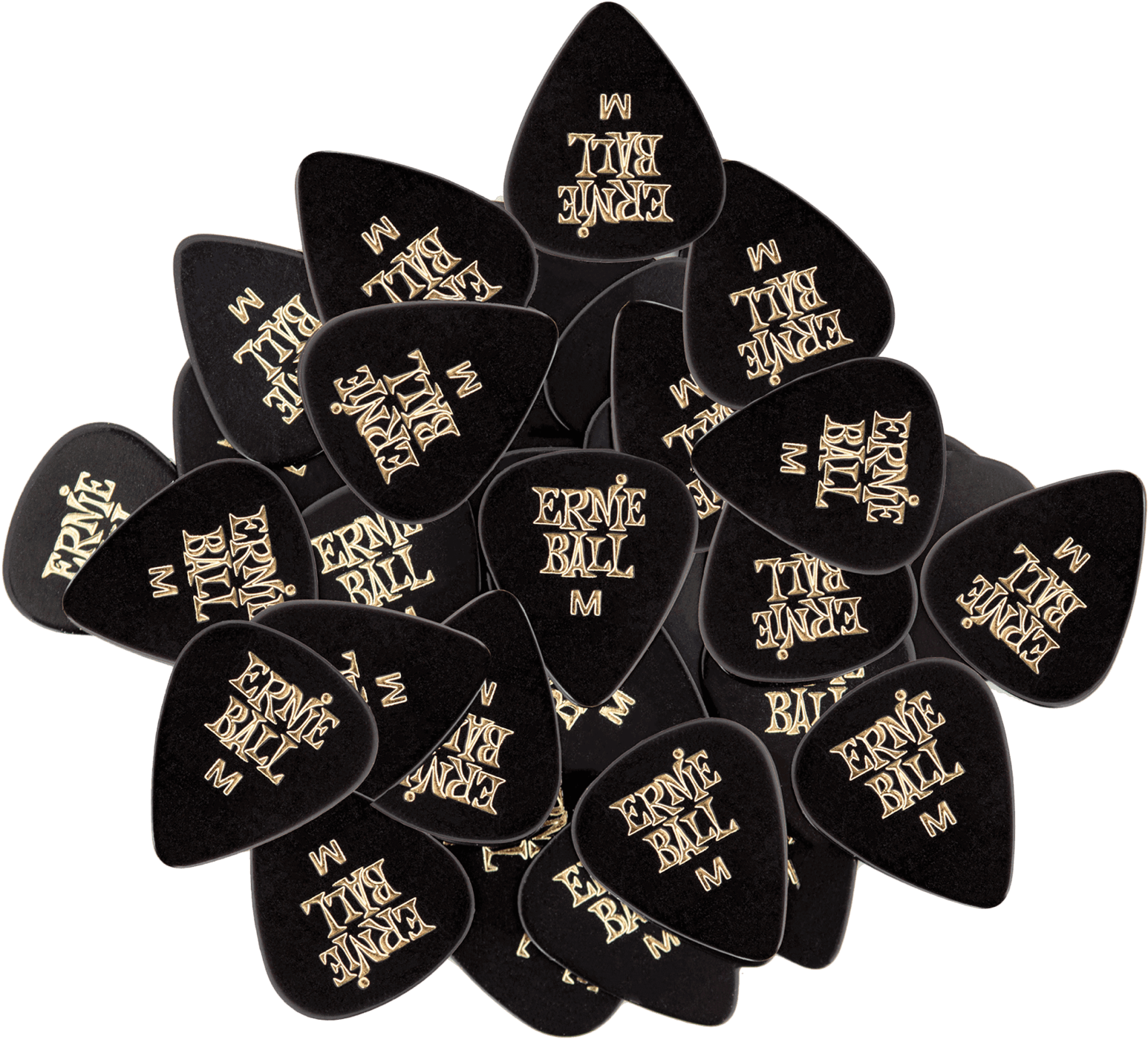Ernie Ball 9124 Heavy Black Picks Bag Clipart (2000x2000), Png Download
