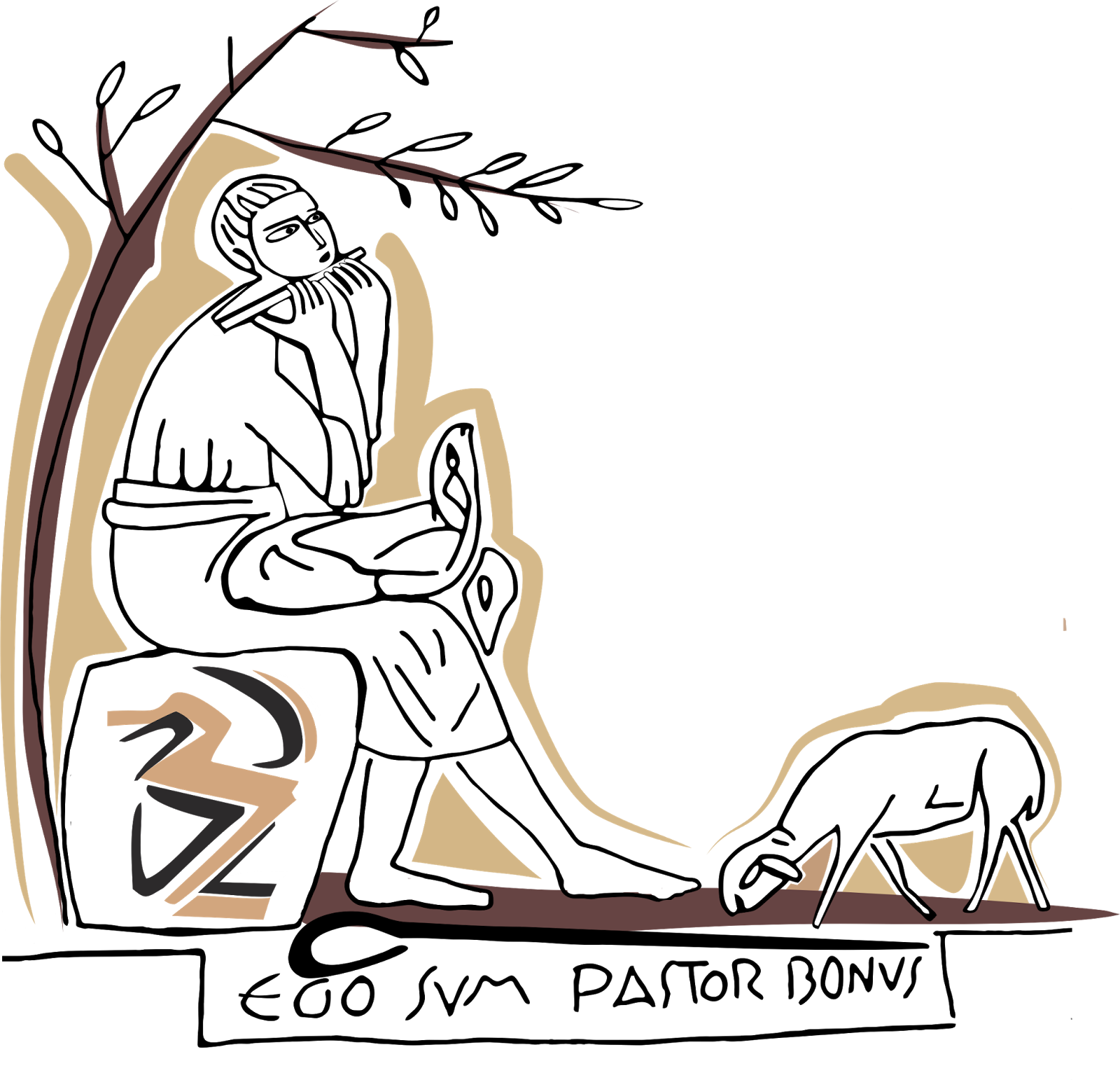 Bom Pastor 1 - Bom Pastor Png Clipart (1600x1542), Png Download