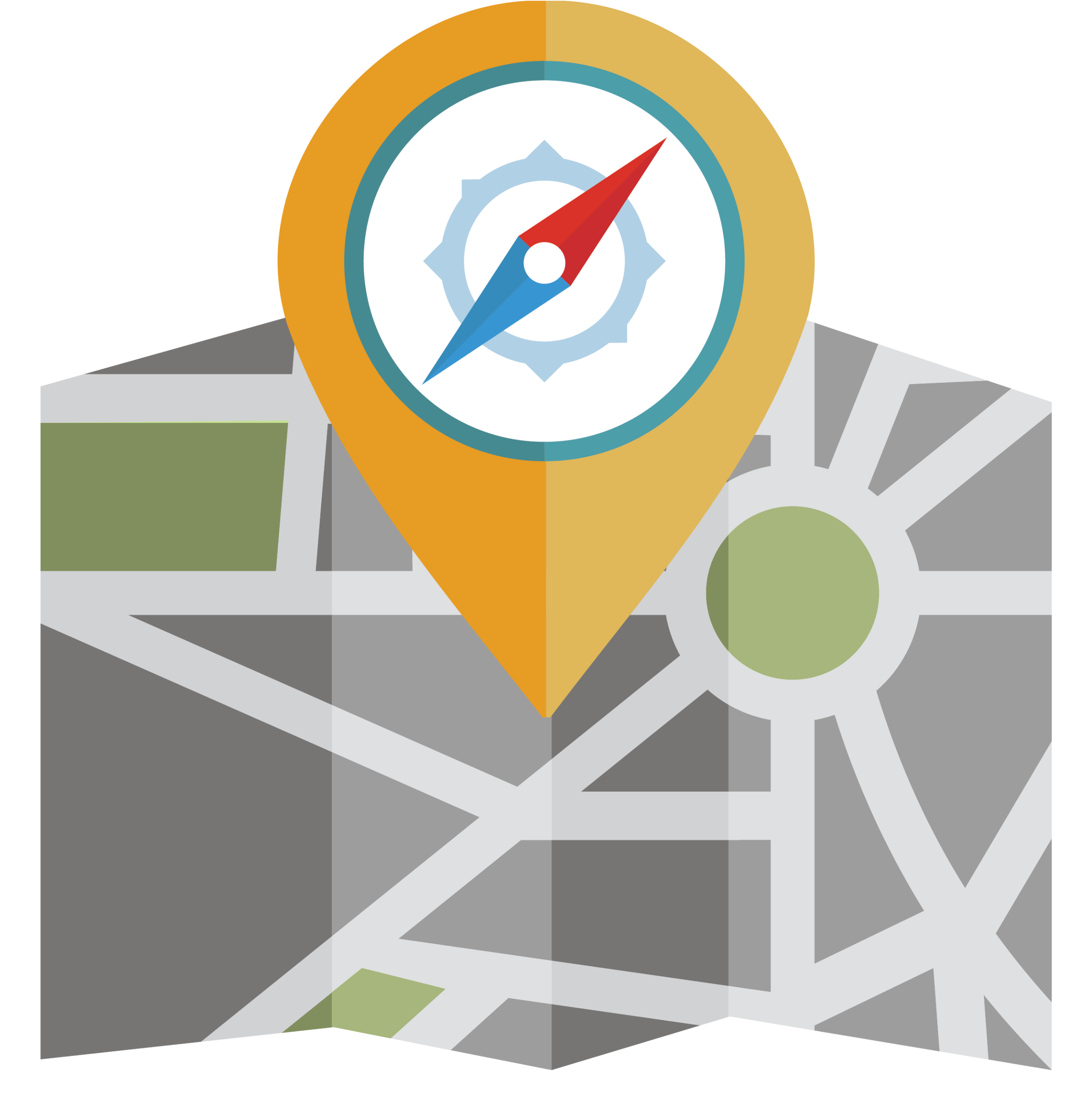 Consultant Clipart Career Management - Taxis On Map Icon - Png Download (4000x3320), Png Download