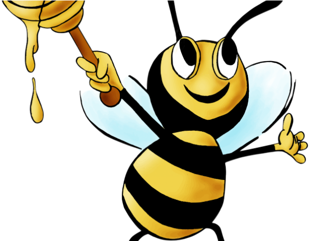 Bee Clipart Silly - Clip Art Honey Bee Art - Png Download (640x480), Png Download