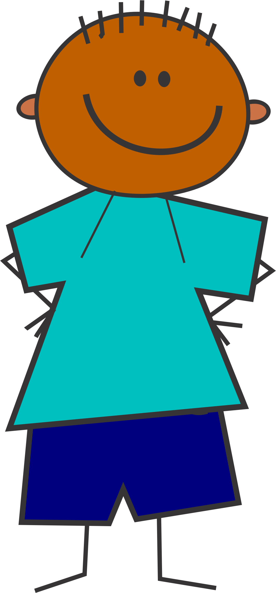 Big Image - Kid Cartoon Clipart (1063x2280), Png Download