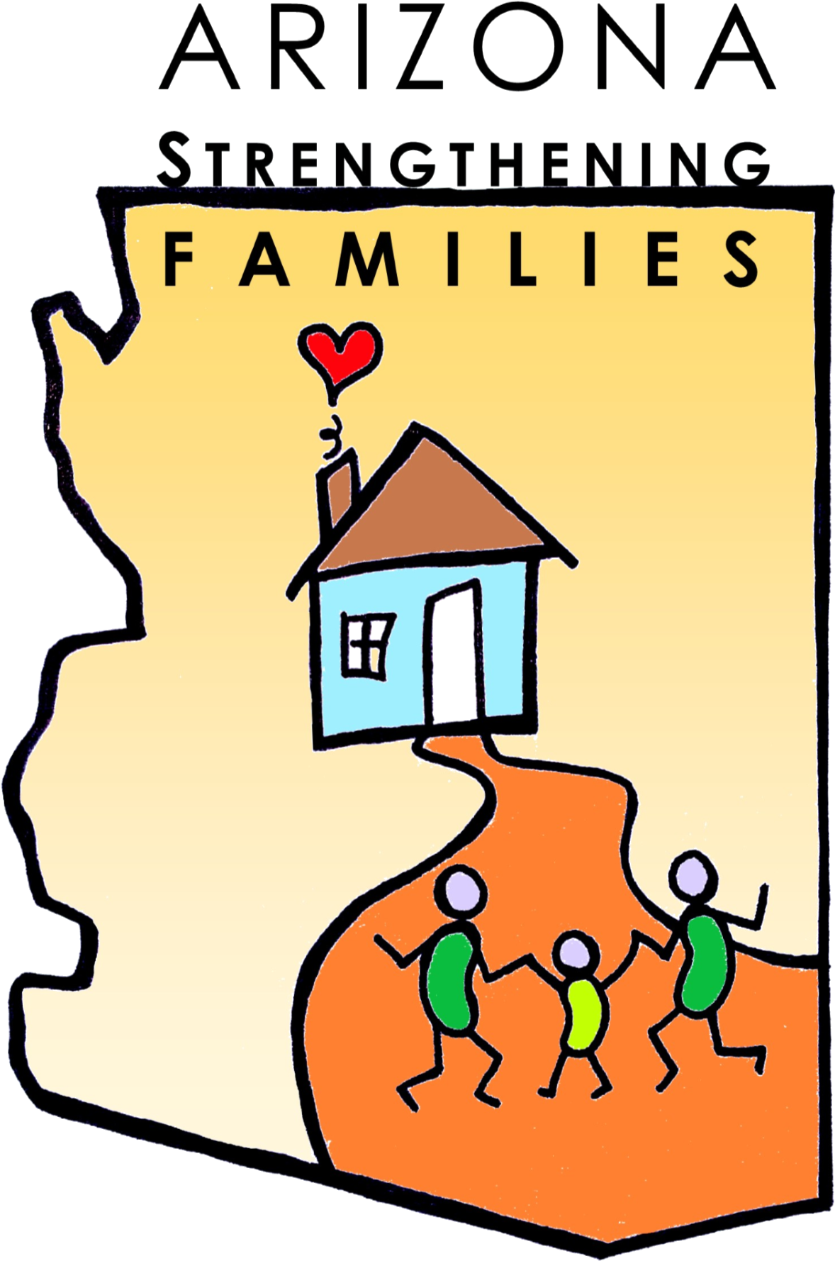 Arizona Strengthening Families - Cartoon Clipart (1576x1924), Png Download
