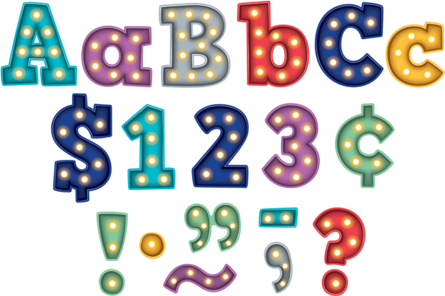 4" Marquee Bold Block Letters - Teacher Created Resources Tcr3882 3 In. Marquee Bold Clipart (600x600), Png Download