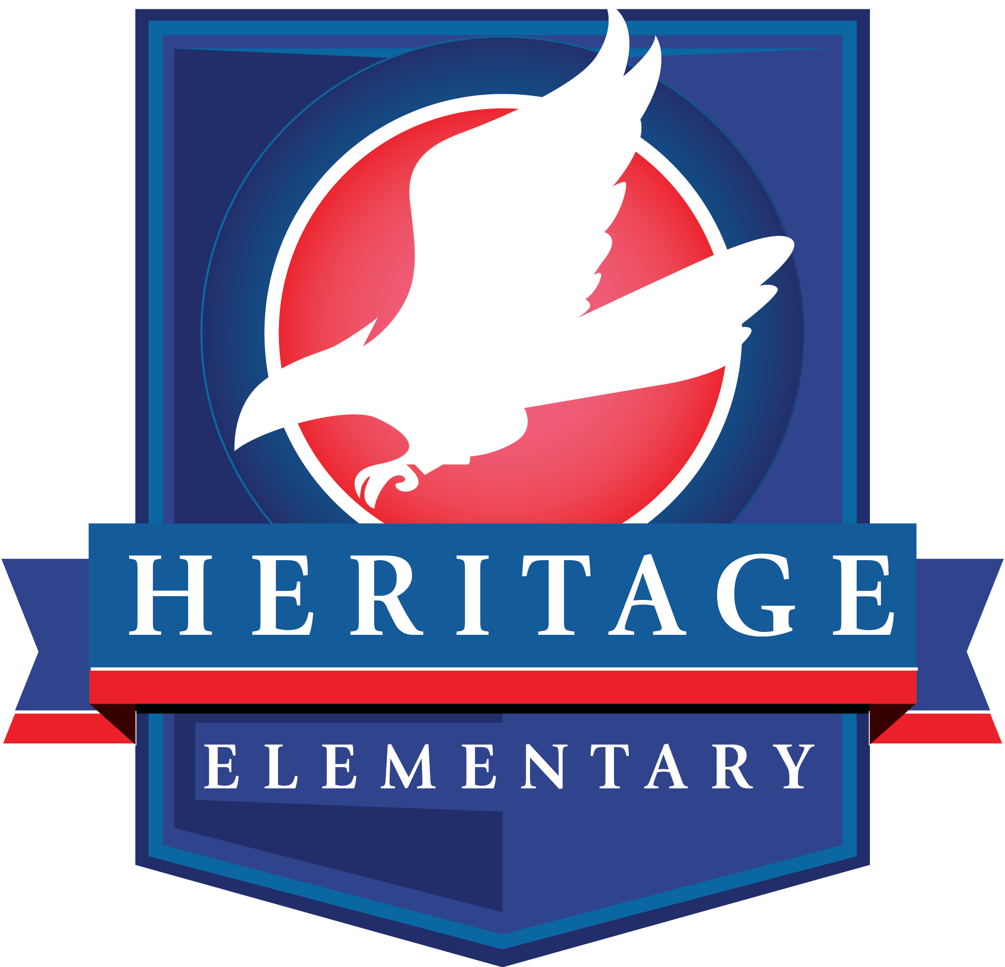 Hes Logos/stationery - Heritage Elementary School Logo Clipart (2046x1968), Png Download