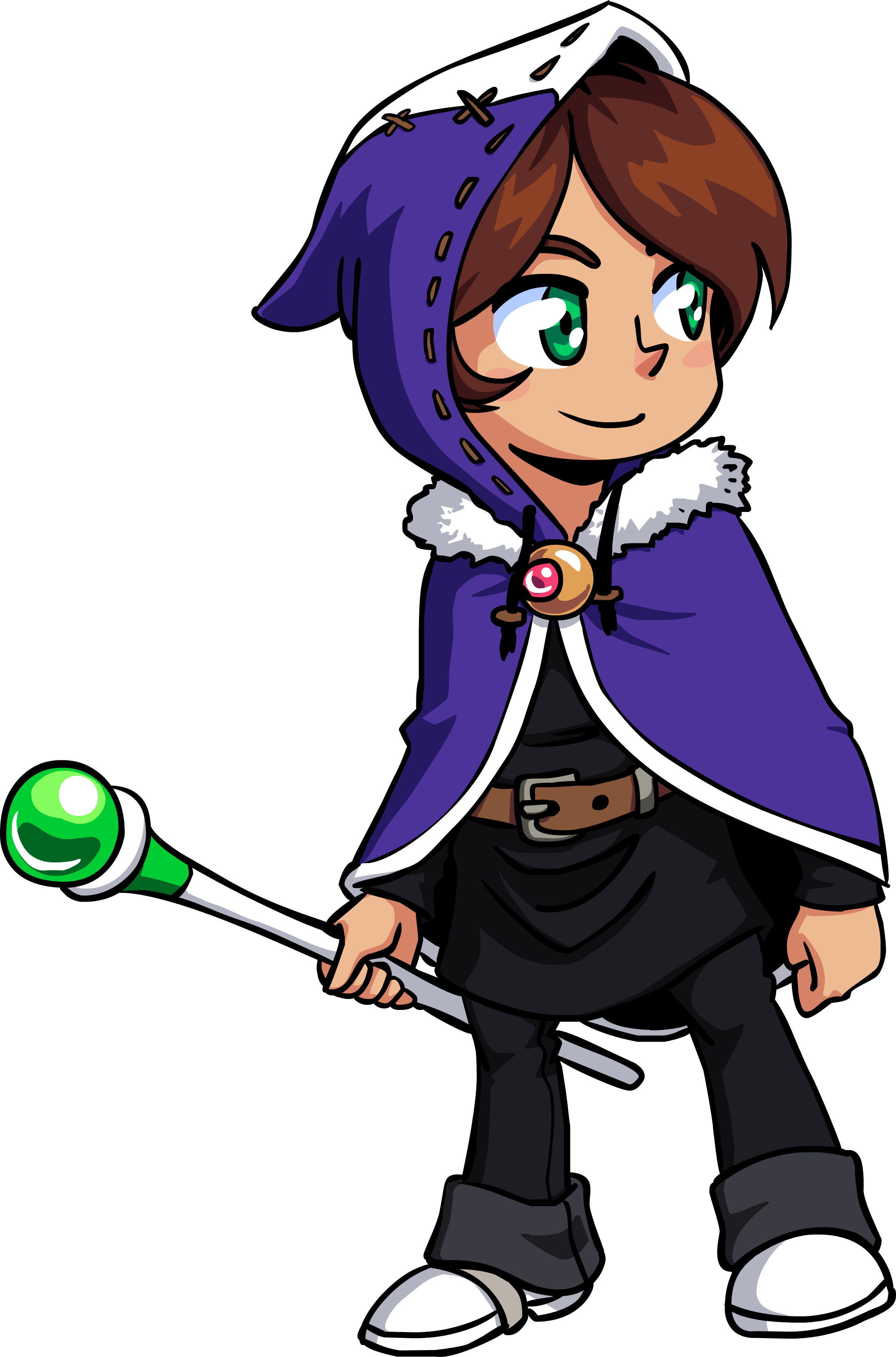 Alwasawakening Logo - Purple Ninja Cartoon Clipart (2374x3594), Png Download