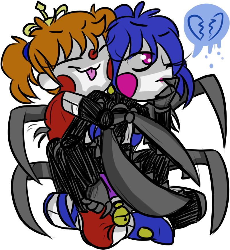 Clip Art Royalty Free Ballora Drawing Love - Freakshow Baby X Freakshow Ballora - Png Download (820x902), Png Download
