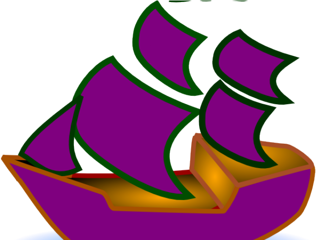 Purple Clipart Boat - Boat - Png Download (640x480), Png Download
