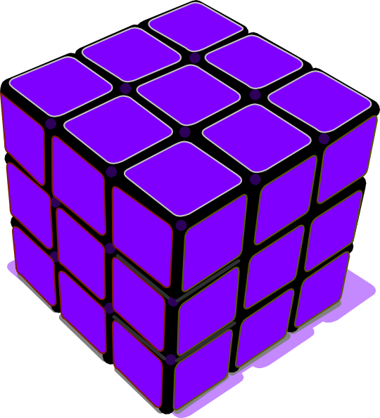 Rubix Cube Clipart (540x595), Png Download