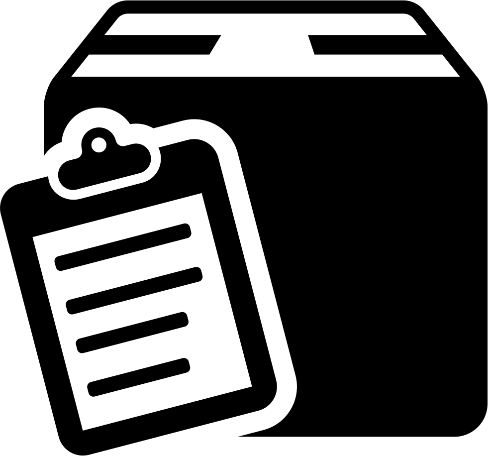 Download Png File Svg - Inventory Icon Png Black Clipart (#1093736