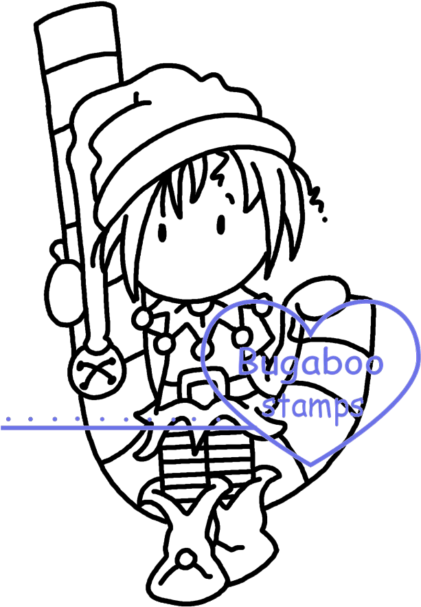 I Made A Christmas Card For My Hubby - Cartoon Clipart (612x900), Png Download