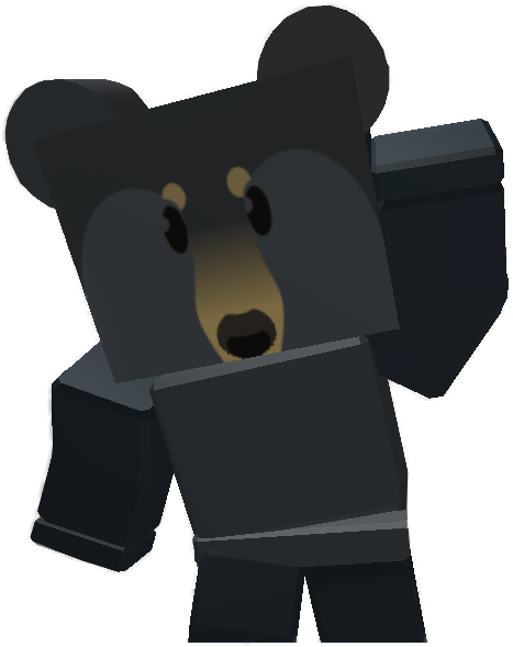 Black Bear - Black Bear Bee Swarm Simulator Clipart (507x607), Png Download