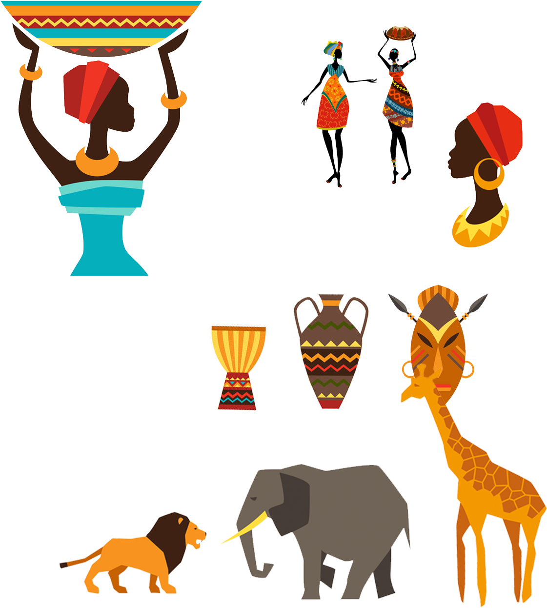 Africa Clip Art - Africa Dibujo - Png Download (1500x1500), Png Download