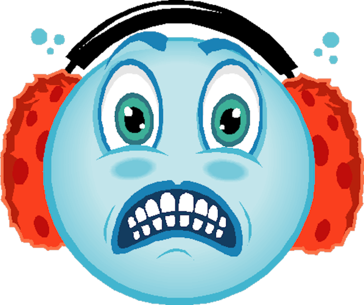 Cold Face - Cold Face Clip Art - Png Download (716x600), Png Download
