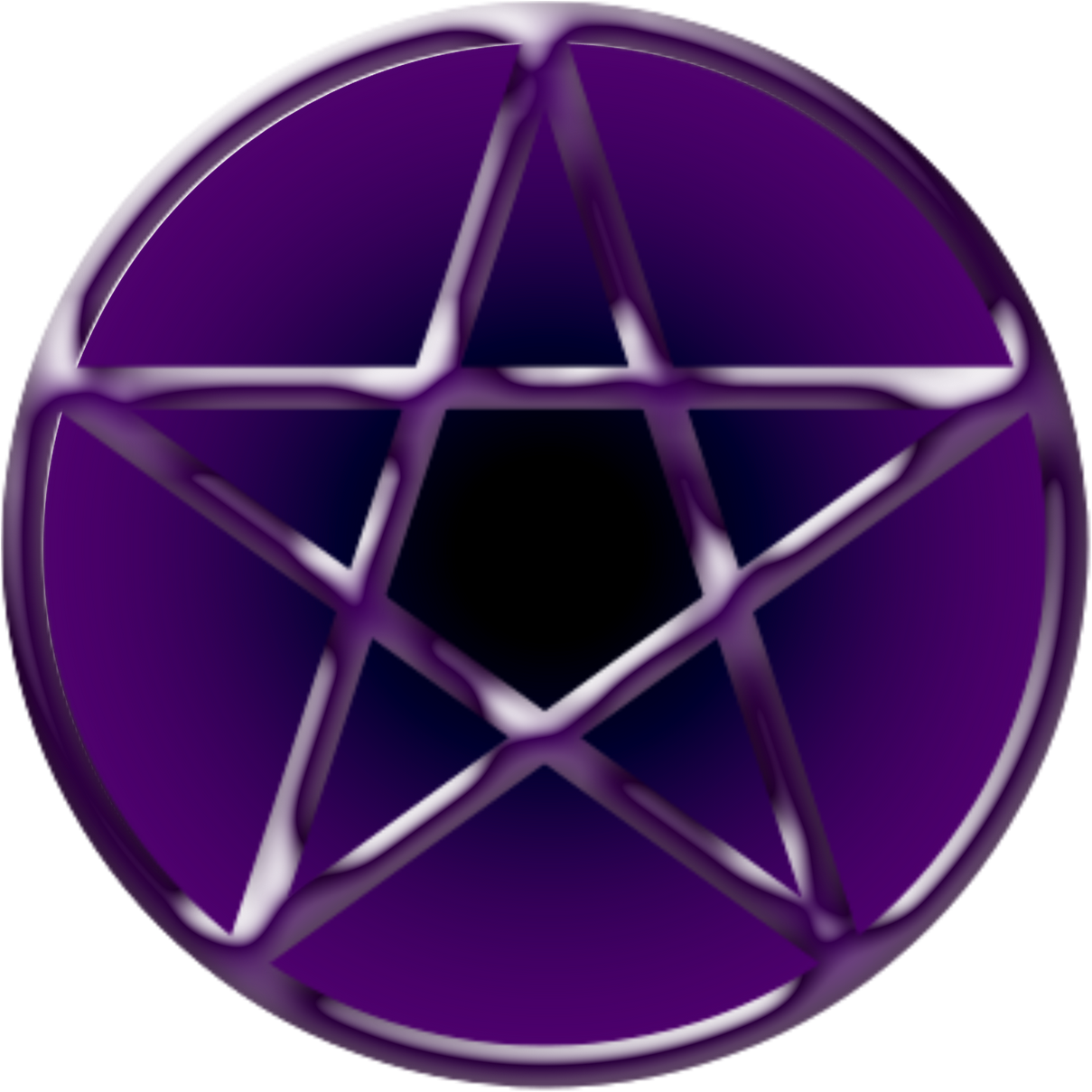 Pentacle Png Transparent Images - Purple Pentagram Png Clipart (1600x1280), Png Download