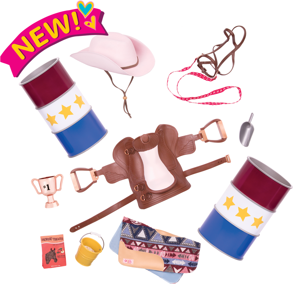 Barrel Racing Set - Our Generation Clipart (1050x1050), Png Download