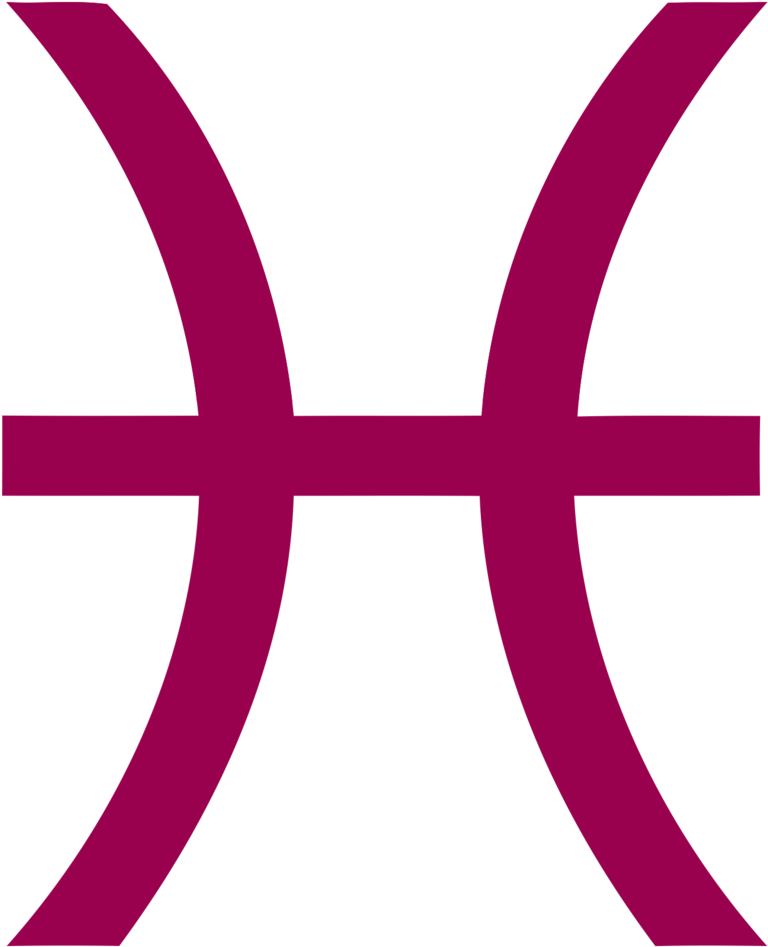 Arts And Crafts Clipart - Pisces Zodiac Sign - Png Download (1280x1280), Png Download