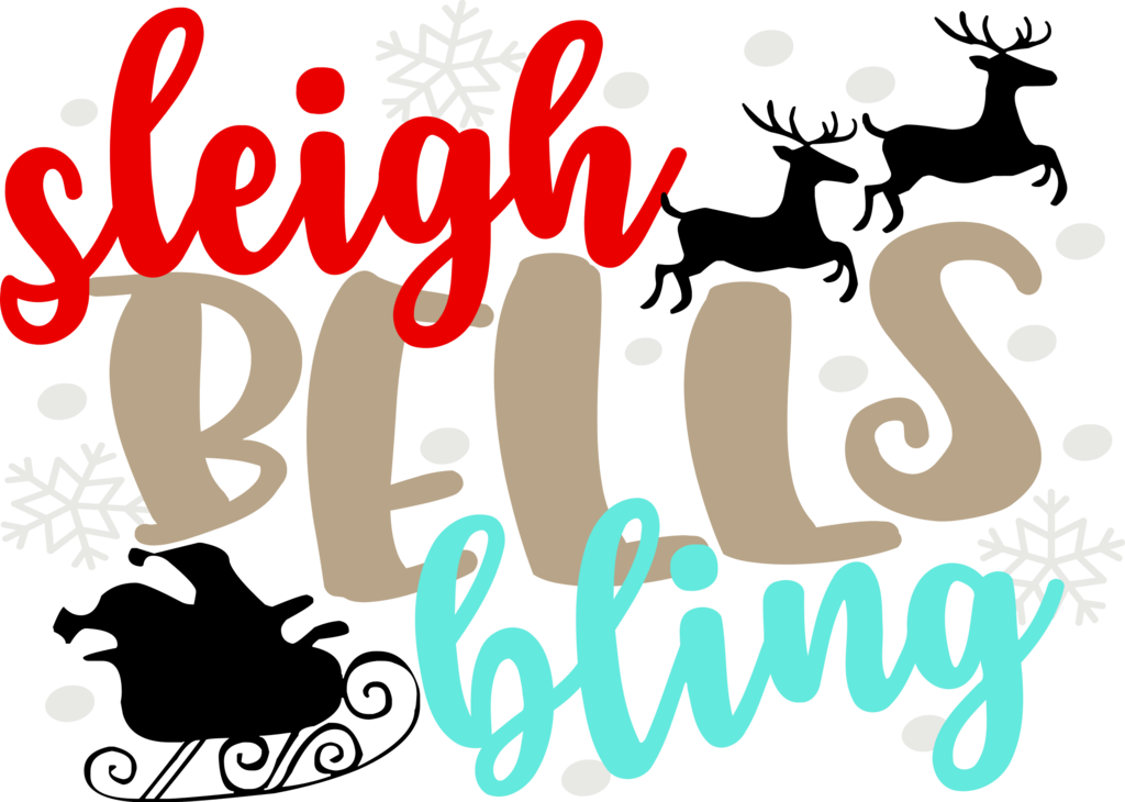 Design Sleigh Bells Bling - Illustration Clipart (1024x730), Png Download