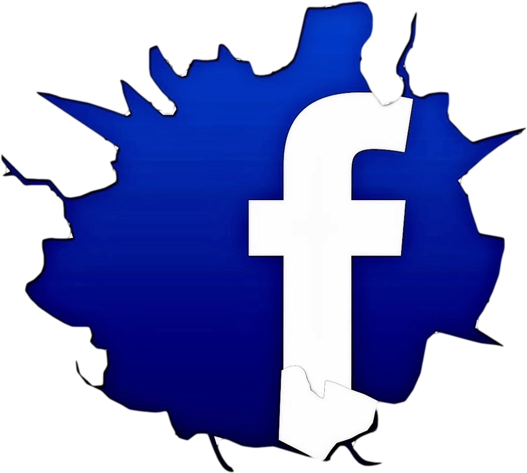 Analyze - Cracked Facebook Logo Clipart (1200x1200), Png Download