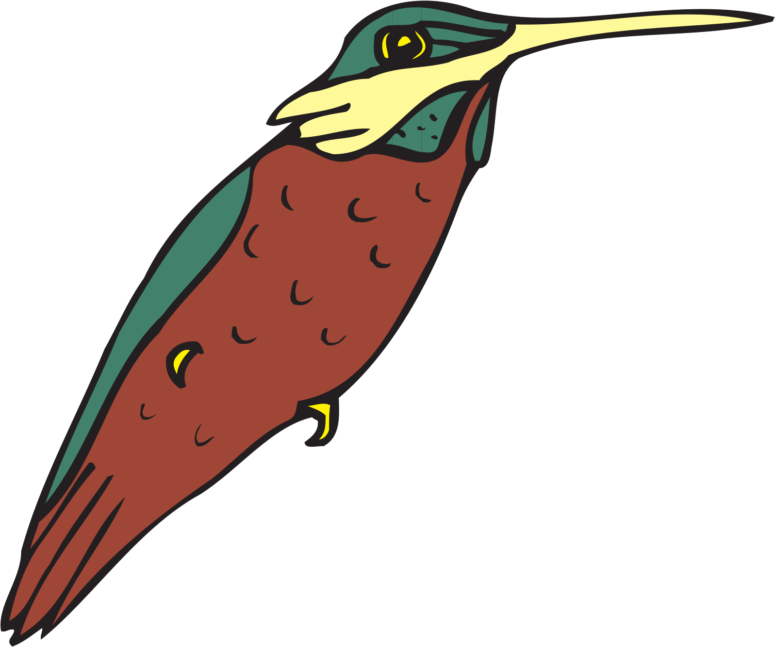 Bird, Wings, Art, Hummingbird, Beak, Feathers Clipart - Portable Network Graphics - Png Download (640x535), Png Download