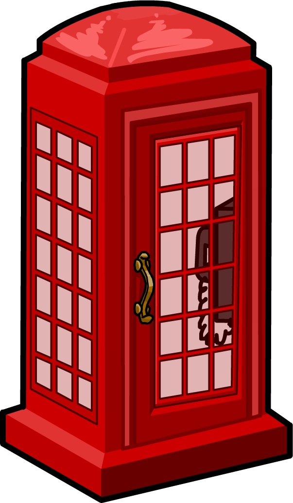 Big Ben - Telephone Box Png Clipart (603x1034), Png Download