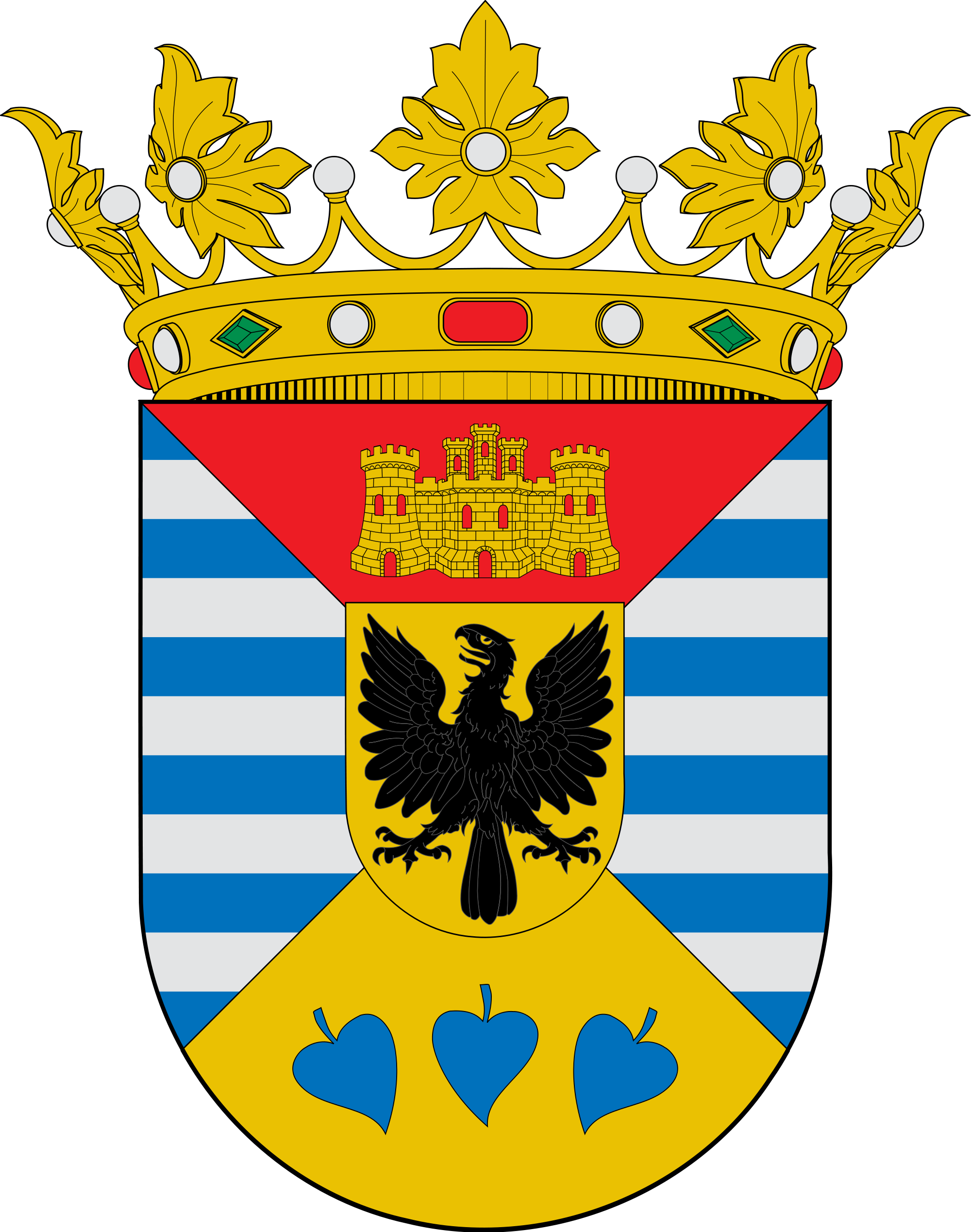 Bío Bío Region - Official Symbol Of Madrid Clipart (2000x2537), Png Download