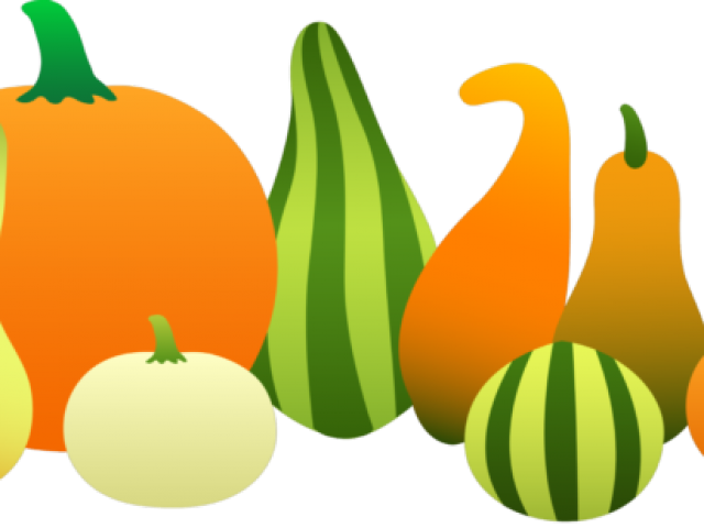 Gourd Clipart Round - Pumpkins And Gourds Clipart - Png Download (640x480), Png Download